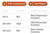 If needed, easily add and track assessment related tasks including integrated reports.