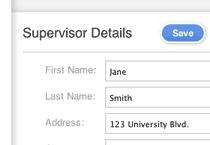 Track the length and type of supervision received from all your supervisors, from as many locations as needed.